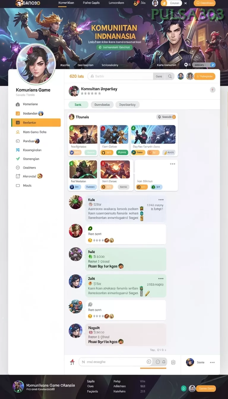 Cuplikan layar QQ222 — menu navigasi