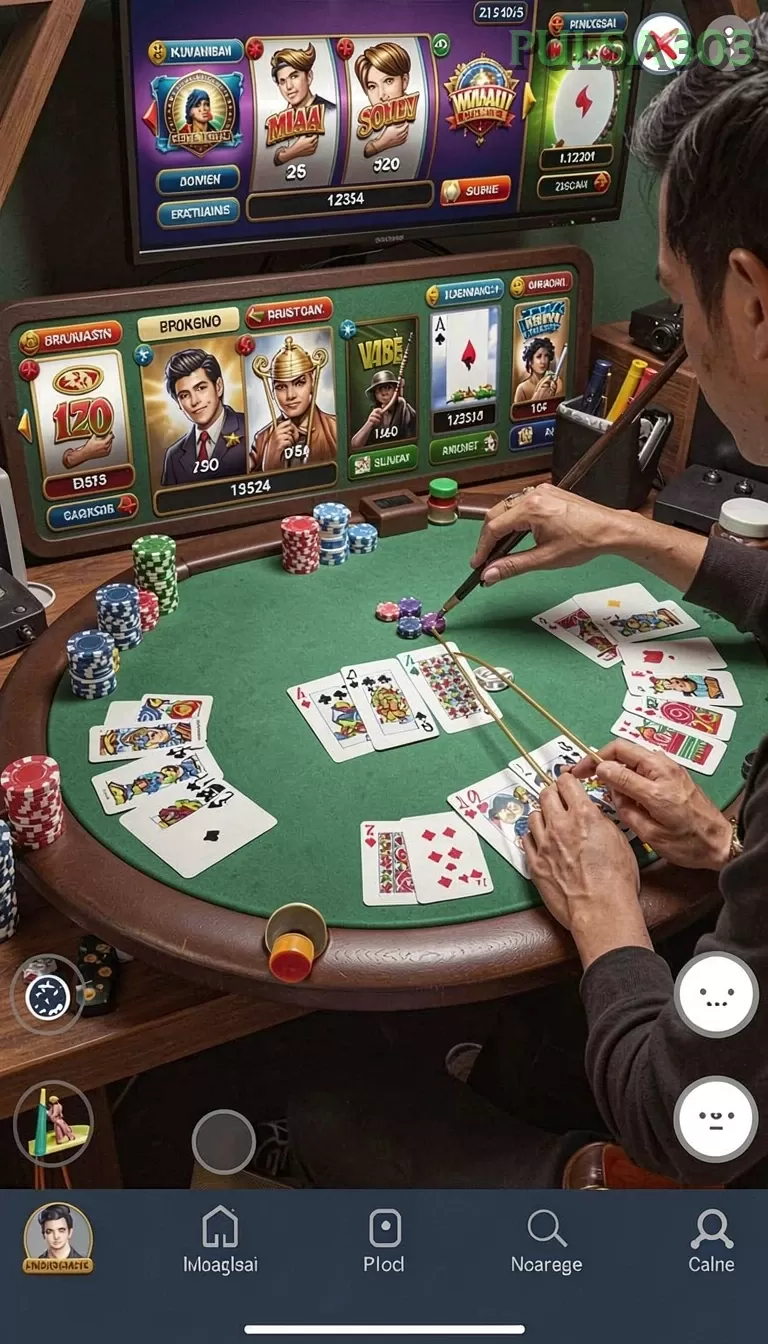 Cuplikan layar QQ222 — halaman utama